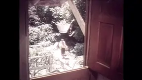 European beauty gets double pen from black and white