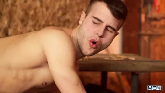 Jake Bass gives Allen King a blowjob before they fuck bareback
