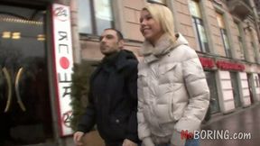 Blonde Randi gives her head and allows to penetrate stretched butt hole