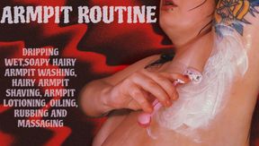 ARMPIT ROUTINE 🖤 (WASHING, SHAVING, LOTION + OIL)