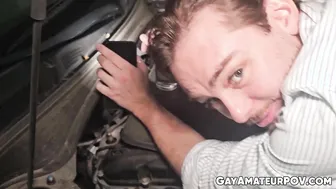 Max Adonis deepthroats a big cock in hardcore POV blowjob
