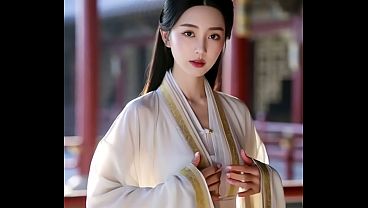 Sexy Asian babe displays her martial arts skills while naked