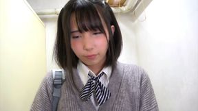 Five innocent girls selling panties got filled up in a public restroom