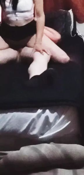Getting fucked by my italian roomate  till he cums hard for me