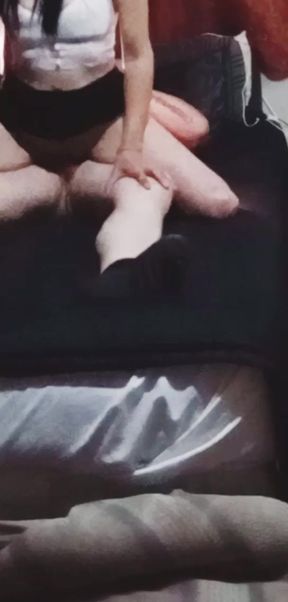 Getting fucked by my italian roomate  till he cums hard for me