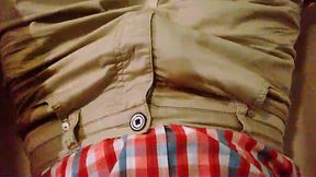 Hairy Italian Lad Makes a Mess in His Pants