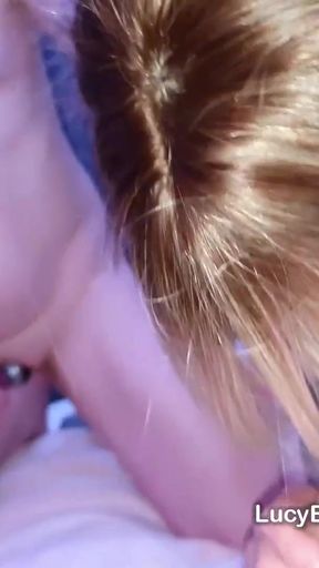 Tattoo sissy and MILF hot POV deepthroat blowjob on huge cock   Clip 3