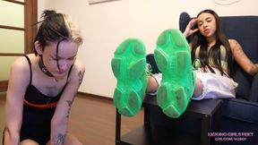 JULIA - Smell and lick my nasty feet, whore!