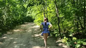 Amateur MILF wife flashes big ass in doggy style at nude beach