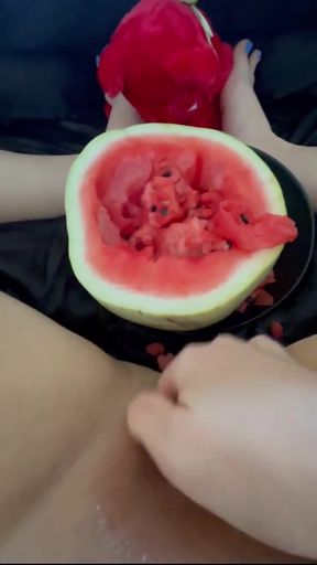 Spectacular moment from "🍉 WATERMELON MULTIPLY HOMEMADE FEMALE ORGASMS- FULL ARAB LONG PORN VIDEO 2025- BEST SAUDI AMATEUR-"