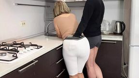 Mom's Ass&#x1F351; Got Wrecked After Dinner, Punished Hard With Double Penetration Fucked