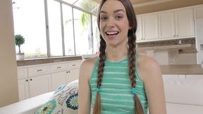 tali dova takes bbc facial after hairy pussy pound