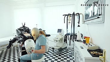 Examination and fuck machine treatment