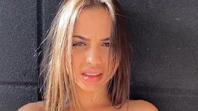 Playing with my SATISFYER SUCKING VIBRATOR in my balcony for my neighbours to see :)