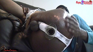 *PREMIUM* Knees Touching My Ears While My Busted Asshole Gapes In Your Face POV - Ass Monkey - Starring DJ ButtPussy