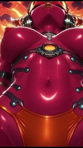 94. Hot Demon in Fire Sexy Pose (ai Animation)