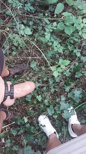 Amateur wife nails hubby with outdoor handjob and sounding