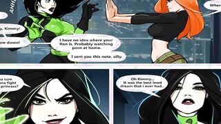 Kim Possible - Dyke Three-Way with Ron and Shego - Animated Comic XXX Parody