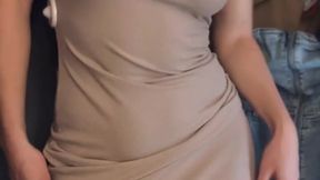 My dirty hot milf in fitting room show all her holes and sent this video to my school friends
