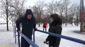 Her first time cuckold anal