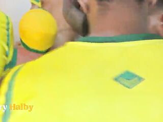 Homosexual fuckfest with several Brazilians.