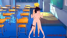 Sarada Surrenders to Forbidden Desire in Steamy Naruto Encounter