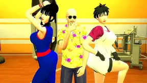 Roshi Trains Chi-Chi Videl in Sensual Anal Pleasures – Dragon Ball Heat