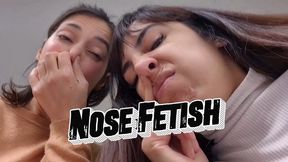 POV Alesia and Greia Nose fetish