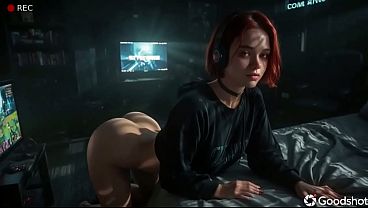 This streamer loves making videos where she gets covered in cum...