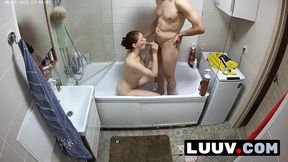 Real couple films intimate shower sex for reality show