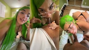 gem jewels gives a sloppy blowjob to baby alien porn video