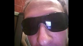 Cum on a reflecting glass
