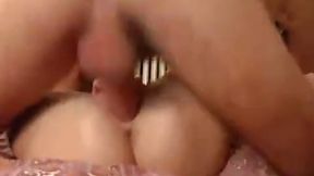 Small tits French blonde gets her ass drilled on bed