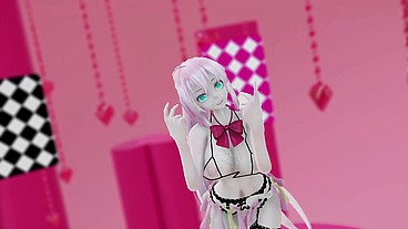 Megurine Luka Hentai Vocaloid Nude Dance Rabbit Hole Song MMD 3D Clear Blue Eyes