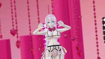 Megurine Luka Hentai Vocaloid Nude Dance Rabbit Hole Song MMD 3D Clear Blue Eyes