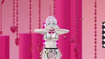 Megurine Luka Hentai Vocaloid Nude Dance Rabbit Hole Song MMD 3D Clear Blue Eyes