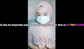 HD Viral - Sexy Hijab Girl Colmek Because There Is No Opponent - Japanese
