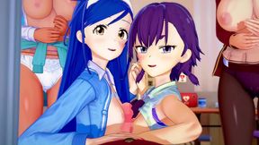 Horny Anime Couple Engages in Intense 3D Hentai Action