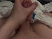 Paraplegic guy cums