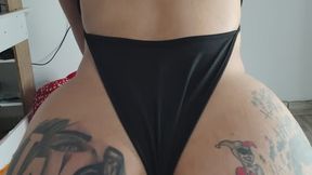 I sit on his cock and bombard him with farts, hold this big ass full of wet farts