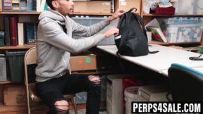 Skinny black thief gets split open by officers fat cock
