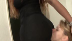 Lick my black ass slave!