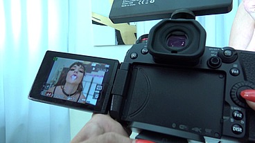 BTS of the scene with Vile Vixen in perv anal casting,one day on the paf studio set