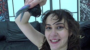 BTS of the scene with Vile Vixen in perv anal casting,one day on the paf studio set