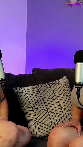 2 Latin Girls Eat Each Other's Big Tits at the End of the Podcast