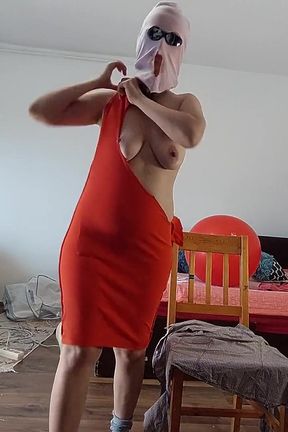 Sexy Wife with Hairy Pussy Dances Naked.