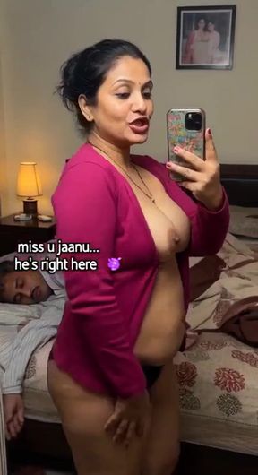 Indian woman in pink shirt