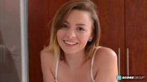 Showering 18-year-old beauty Alex Blake