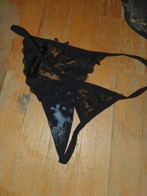 Cumming on very dirty Teen Thong from Cousin Dau