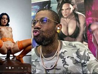 Sloppy Deepthroat Action By A Concupiscent Large Breast mother I'd like to fuck, Constricted Shaved Black Vagina Missionary Screwing, Small Shaved Vagina Cowgirl Banging, Tifa Teasing Her Thicc Plump Boobs, AI Generated